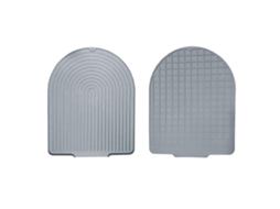 Tapete de Silicone AQUAFORGE para Ralo, formato U, cinza