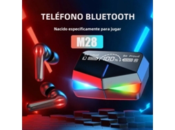 FONES DE OUVIDO SEM FIO MDUG para esportes com microfone e estojo de carregamento