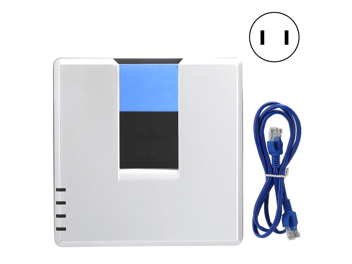 Aetheria gateway Voip Dualport Adaptador de Telefone Internet para Cisco Pap2t Protocolo Sip V2