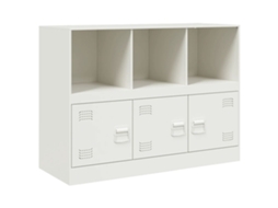 Aparador 99x39x73 Cm Aço Branco MAISON EXCLUSIVE