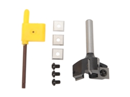 Router Broca Para Tablero De Desperdício 3 Ranuras 8mm, Mangos, Diámetro De Corte 1-1/2 Polegadas Para Planchado Y Ranurado De Madeira
