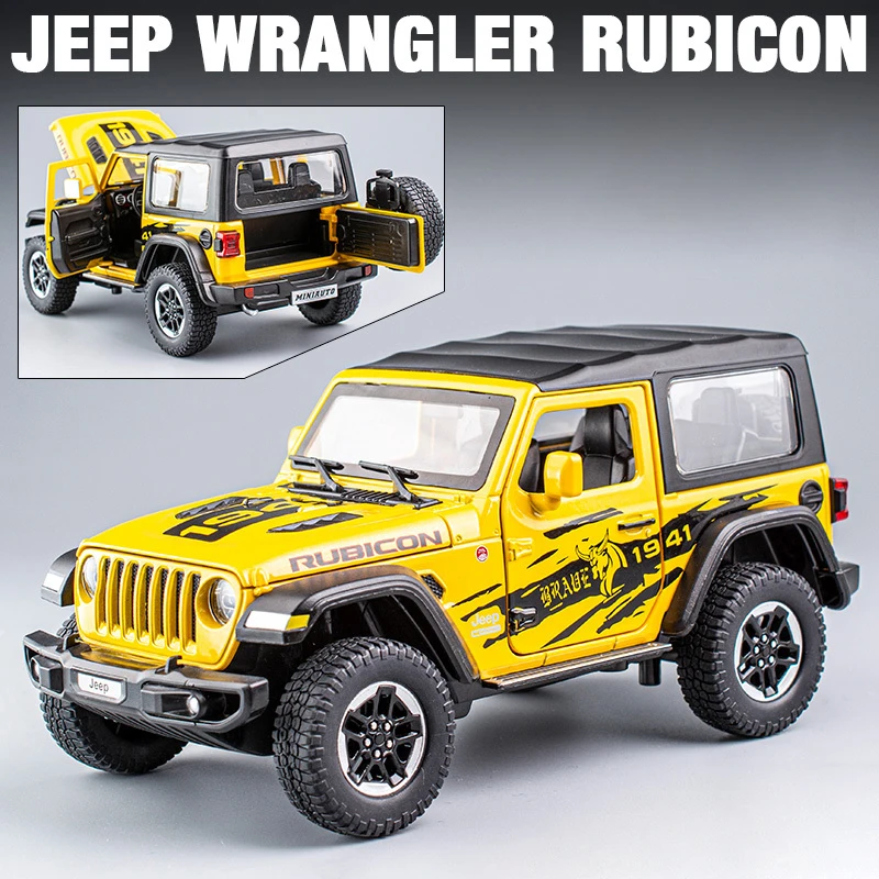 (amarelo) Miniatura De Carro Em Escala 1:20, Altamente Realista E Requintada, Feita De Liga Metálica Para Uso Off-road, Item De Colecionador.