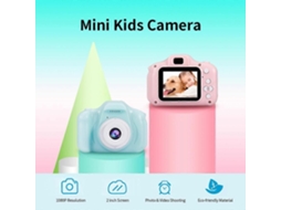 Mini Câmera Infantil X2 com Tela Colorida Hd de 2 Polegadas, Recarregável e com Cartão de Memória de 32gb TAISHENGDA (verde)