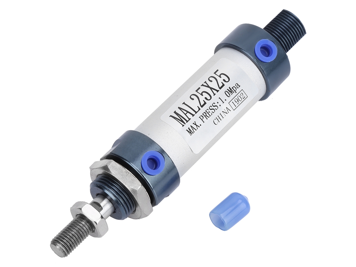 Cilindro Pneumático De 25mm Duplo Efeito Com Haste Única Em Alumínio Laxiscreed