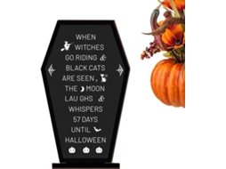 Placa Decorativa De Mesa Para O Halloween, Enfeite Para Exibir Cenas |
