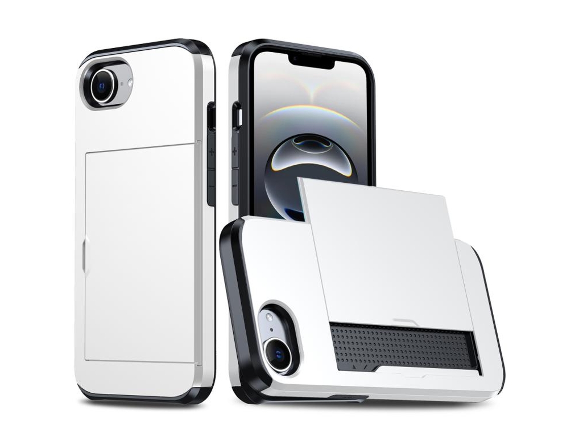 Capa Protetora À Prova De Choque Para Iphone 16e - Compartimento Para Cartão