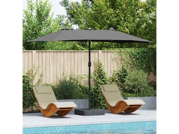 Vidaxl Guarda-sol De Jardim Antracite 385 X 209 X 244 Cm