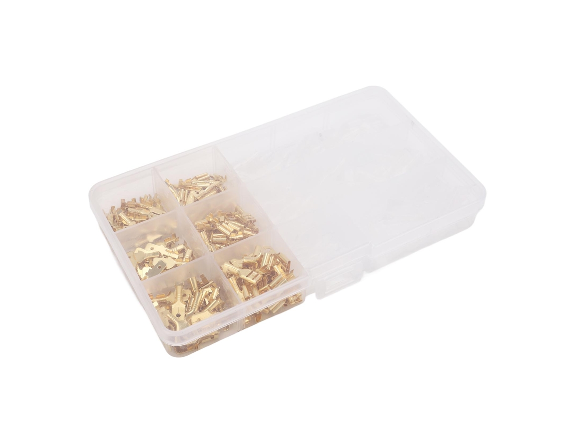 Kit De Terminais De Crimpar Laxiscreed Com Conectores Macho E Fêmea Para Crimpagem A Frio