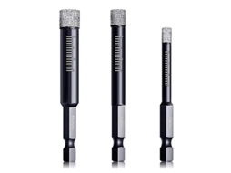 Conjunto De Brocas Diamantadas Para Porcelanato, 3 Peças, 6 Mm, 8 Mm E 10 Mm, Haste Sextavada Slowmoose