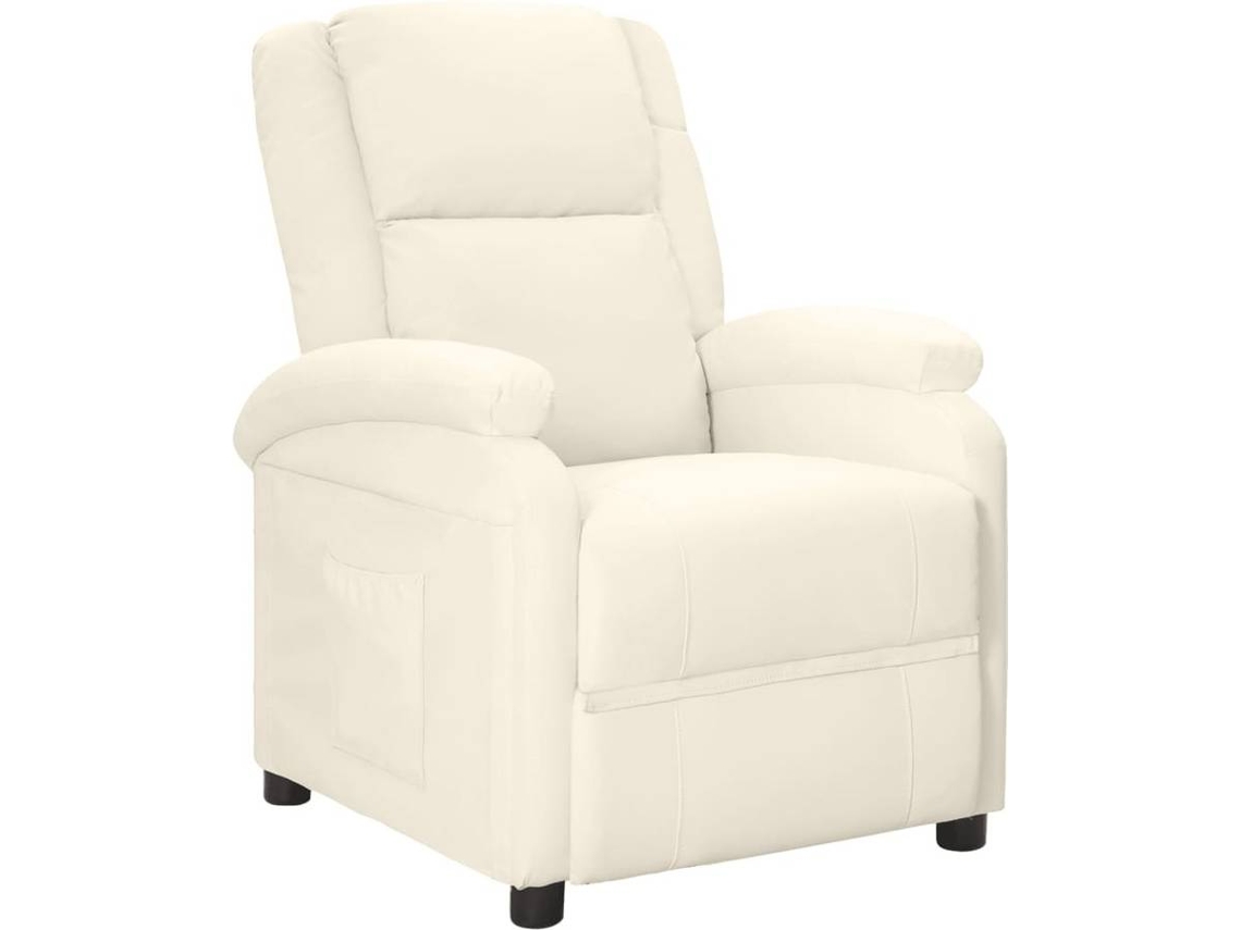 Poltrona Pieghevole VidaXL - Bianco, 60x108x109 Cm, In Polipropilene Con Poggiapiedi - Foto 2