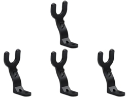 Conjunto De 4 Suportes Para Capacete De Motocicleta Com 1/2/3/4/5 Ganchos, Versáteis Para Armários De Cozinha