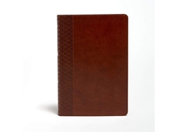 Livro KJV Everyday Study Bible, British Tan LeatherTouch de Holman Bible Staff (Inglês)