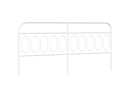 Cabeceira de substituição de 200 cm em metal branco, exclusiva da MAISON.