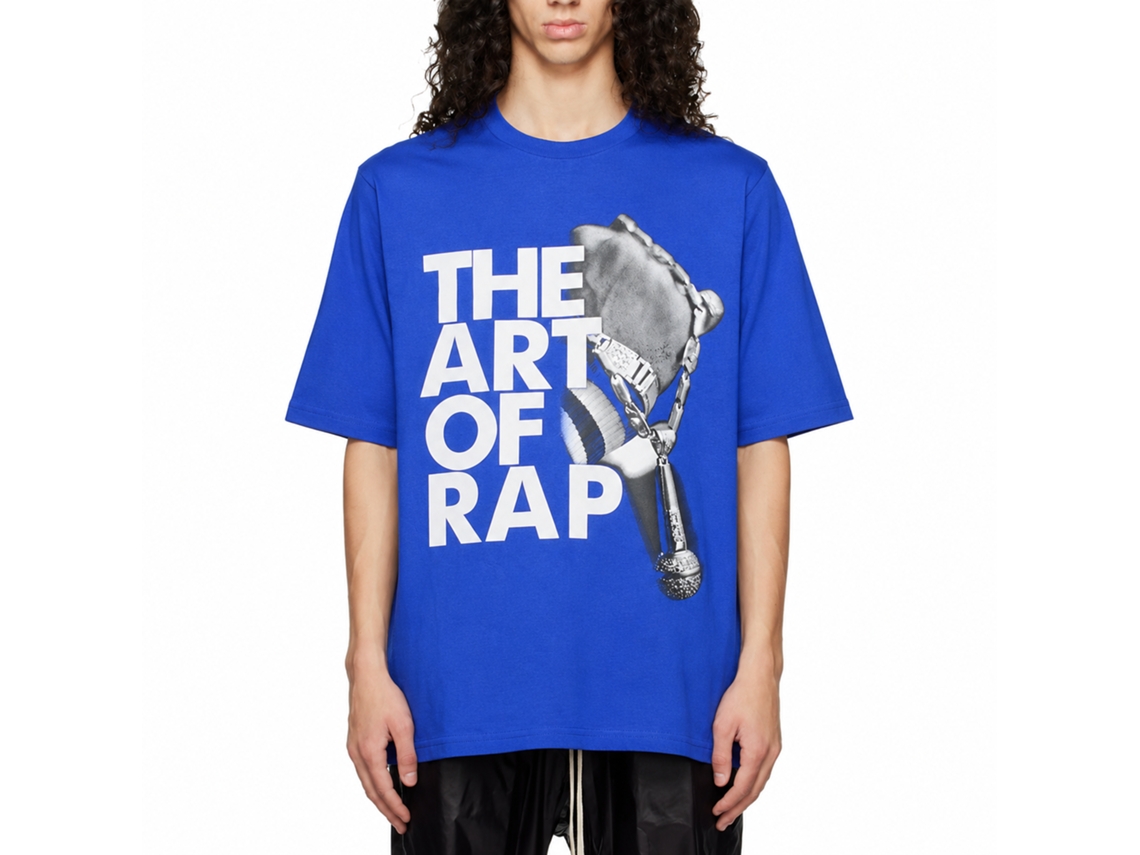 The Art Of Rap Photo T-shirt Blue Unisex Adults Size:m