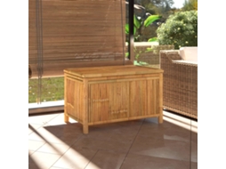 Vidaxl Caixa De Arrumação Para Jardim 90x52x55 Cm Bambu