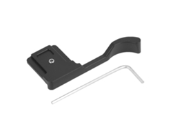 Placa De Cámara Ligera Mini De Metal Negro Con Agarre De Pulgar Para Fujifilm