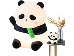 Luz noturna Panda Touch com controle por toque, luz sólida E