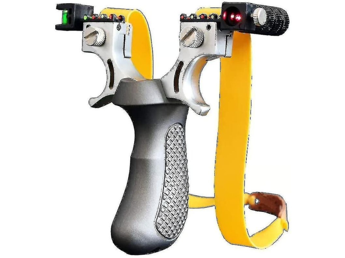 Catapulta de aço S/MARCA com 600 bolas de barro, borracha e chave, 100g
