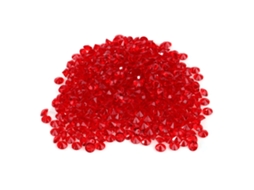 500pcs Diamante de Acrílico Pontiagudo 8mm Vermelho para Casamento Festa Diy