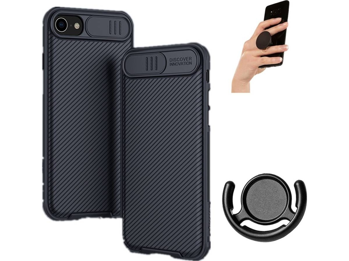 Capa Popsocket Camshield Nillkin Para Yemaesre Preto