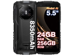 Smartphone robusto Doogee Fire 3 Ultra 5.5'' 24 GB 256 GB 8350 mAh Android 15 preto
