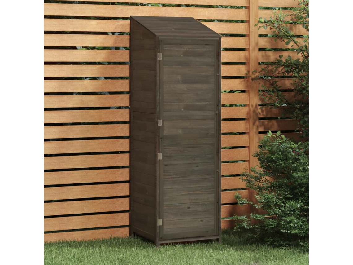 Vidaxl Abrigo De Jardim55x52x174,5cm Madeira De Abeto Maciça Antracite