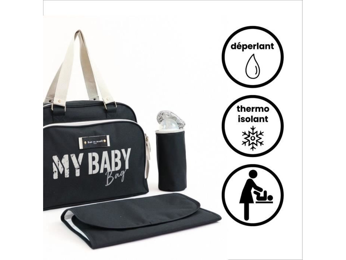 Bebê no bebê a bordo simplesmente babybag - preto