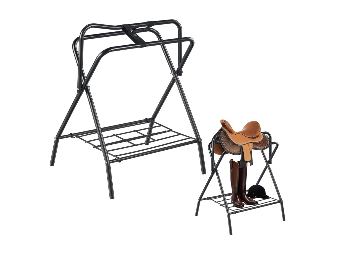 Conjunto De Suportes Dobráveis Para Selas Em Aço Reforçado Até 60kg Tekmaquinas