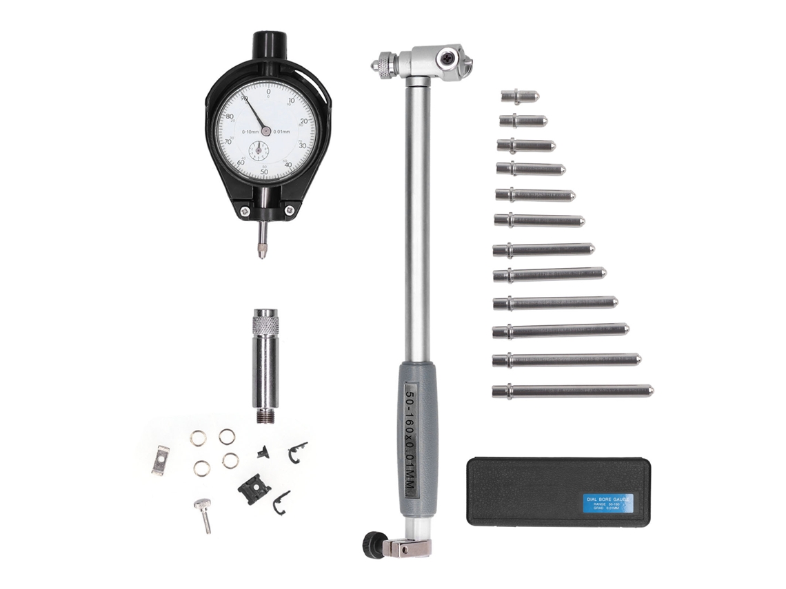 Kit De Indicadores De Relógio (precisão 0,01mm, Faixa 50 160mm)