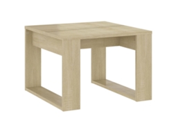 Side Table, Side Tables Vidaxl Marrom Madeira Processada (50 X 50 Cm)