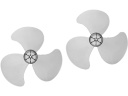 Conjunto De 2 Peças De Acessórios De Substituição Em Plástico Reforçado Para Ventilador Elétrico