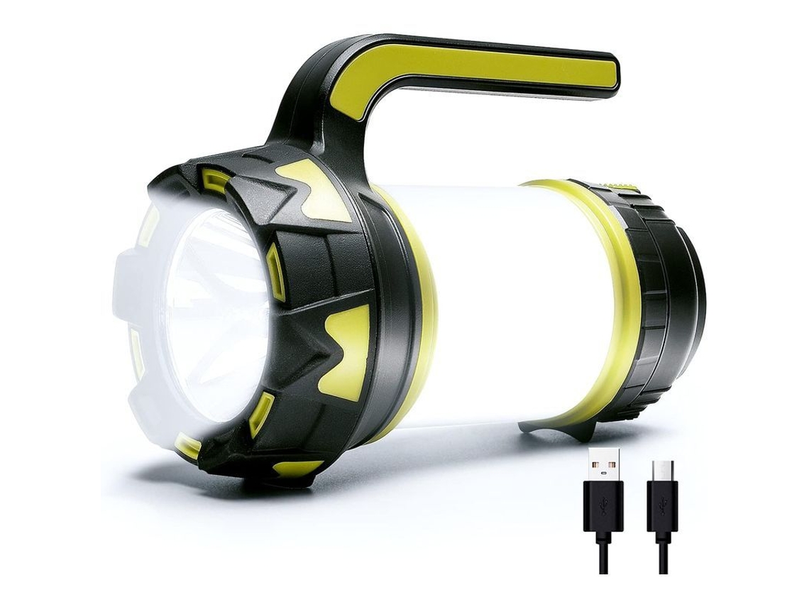Lanterna de Camping Led 1000lm S/MARCA, Recarregável com Bateria Externa 3000mah, IPX4