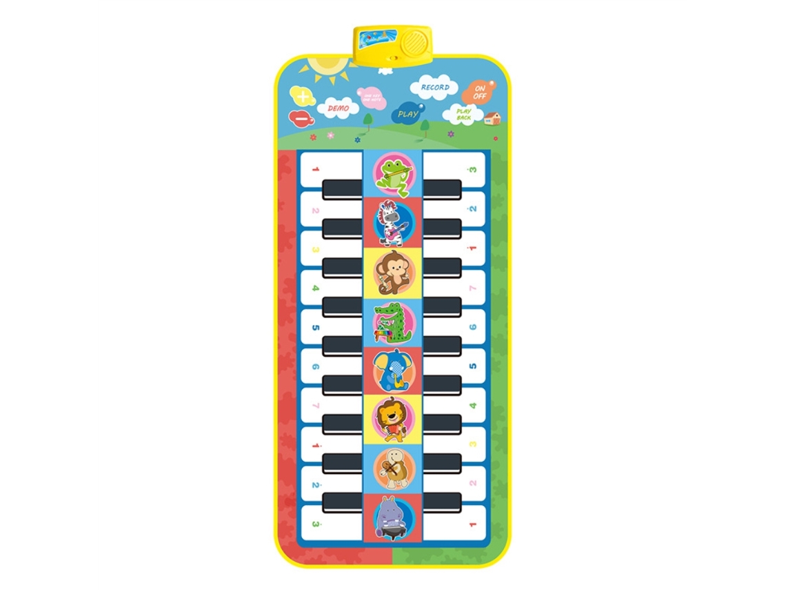 Mali manta Piano Infantil com Teclado Duplo Manta de Arrastar Brinquedo Educativo Musical