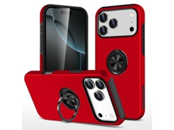 Capa Para Iphone 17 Pro Com Suporte De Anel Magnético E Tpu, Design Invisível.