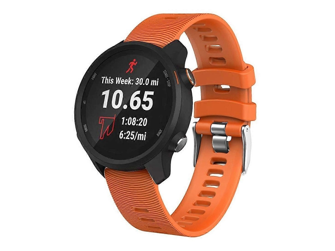 Pulseira De Silicone Para Smartwatch Garmin Forerunner 245 Nostalgia88