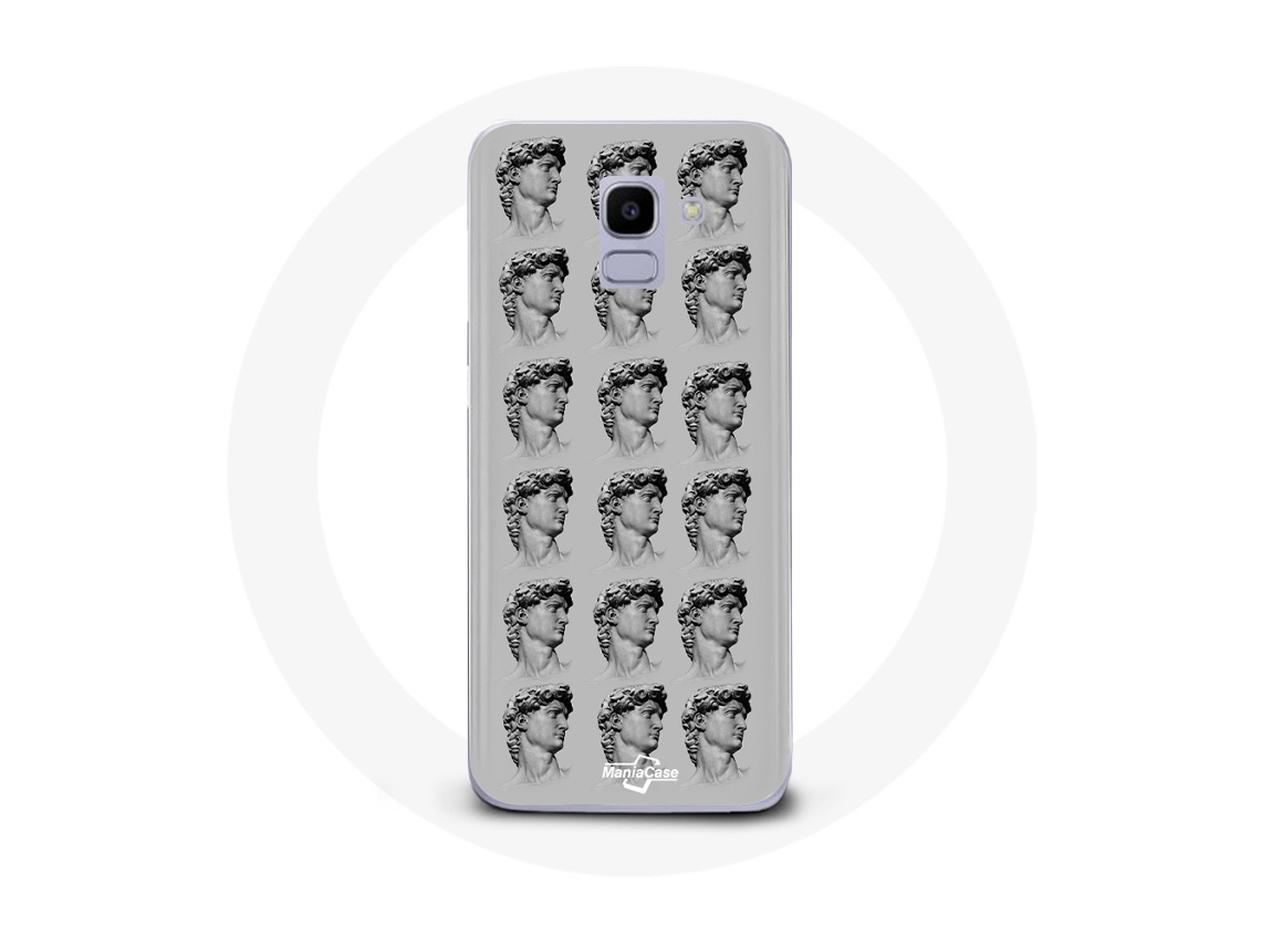 Capa para Samsung Galaxy A6 2018 Statue Fundo Cinzento
