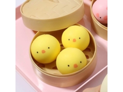 Bola De Pressão Luminosa De Galinha Amarela Pequena Fofa Animal Slow Rise Toy Para Aliviar Estresse