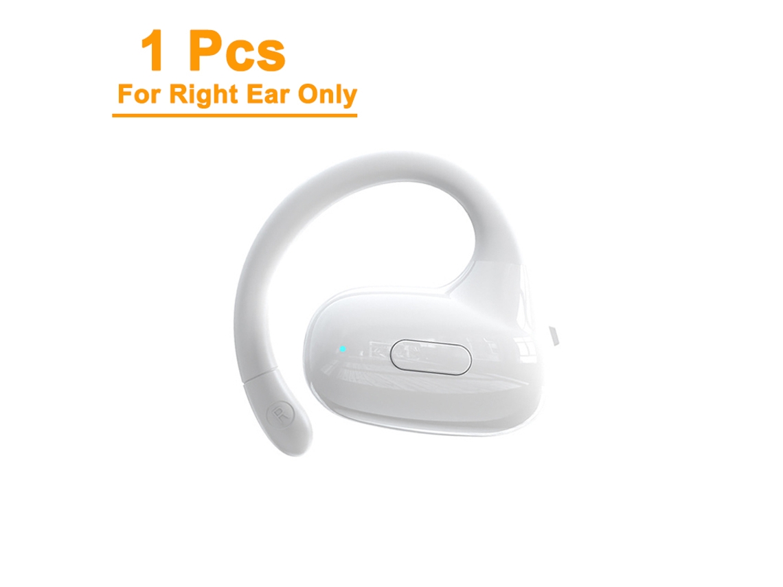 Fone de Ouvido Bluetooth Orelha Direita Gancho Microfone MDUG (branco)