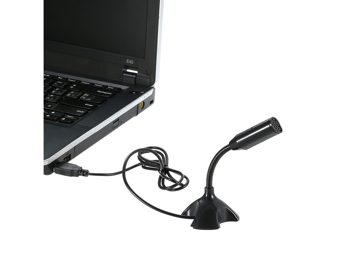 Microfone Usb De Mesa Ajustável 360° Para Pc Mac Com Porta Usb Para Chat Gravação Reunião