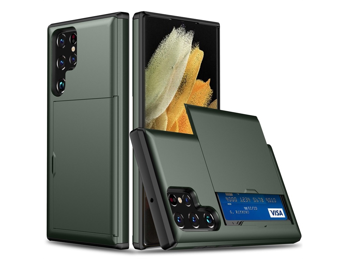 Adequado Para Capas De Celular Samsung E Capas Protetoras Anti-queda Para Cartões.verde Escuro - Note 10 Plus