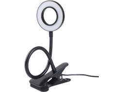 Luminária De Leitura Com Clipe Para Cama, Mesa Led Braço Flexível,