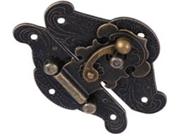 Placa De Fechadura Vintage Retrô Chiciris Para Armário Joias, Material De Liga Zinco, Prática E Durável, Compatível Com