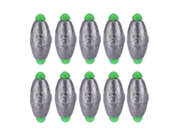 Kit 10 Peso Pesca 5 Tamanhos Removível