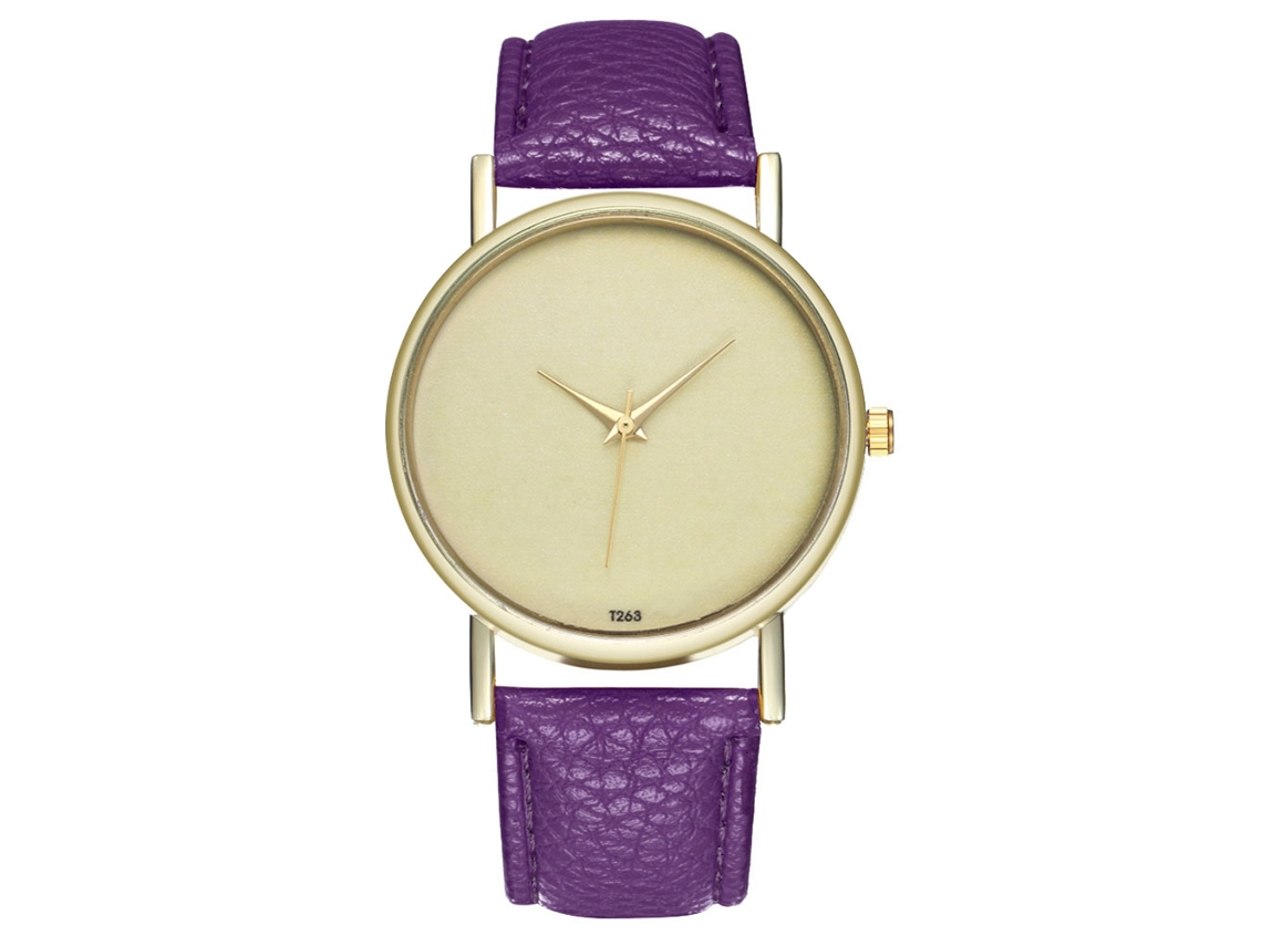 Reloj De Cuarzo Elegante Y Casual Unisex, Regalo Moderno (morado)
