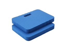 Almofadas de joelho RELAXDAYS, conjunto de 2, Eva, acolchoadas, azul