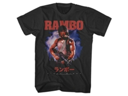 Unisex Adult T-shirt Rockinstone Rambo First Blood Japanese Smoke Sizexl