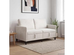 Vidaxl Sofa Com Armazenamento Creme 152 X 78 X 87 Cm Poliéster