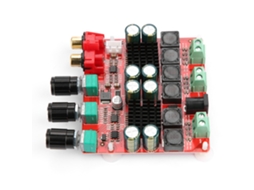 Laxiscreed Amplificador Digital 2.1 Canais Tpa3116, Suporte 12-26v Dc, Som Potente E De Alta Qualidade