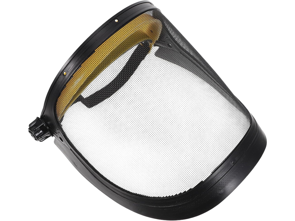 Capacete De Proteção Respirável Com Tela Plástica Amarela