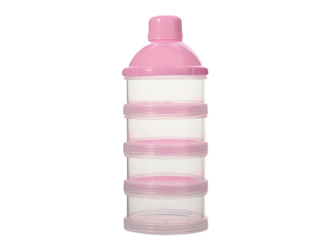 Mali dispenser de Leite em Pó Infantil 4 Camadas Recipiente de Petiscos Pp para Viagem